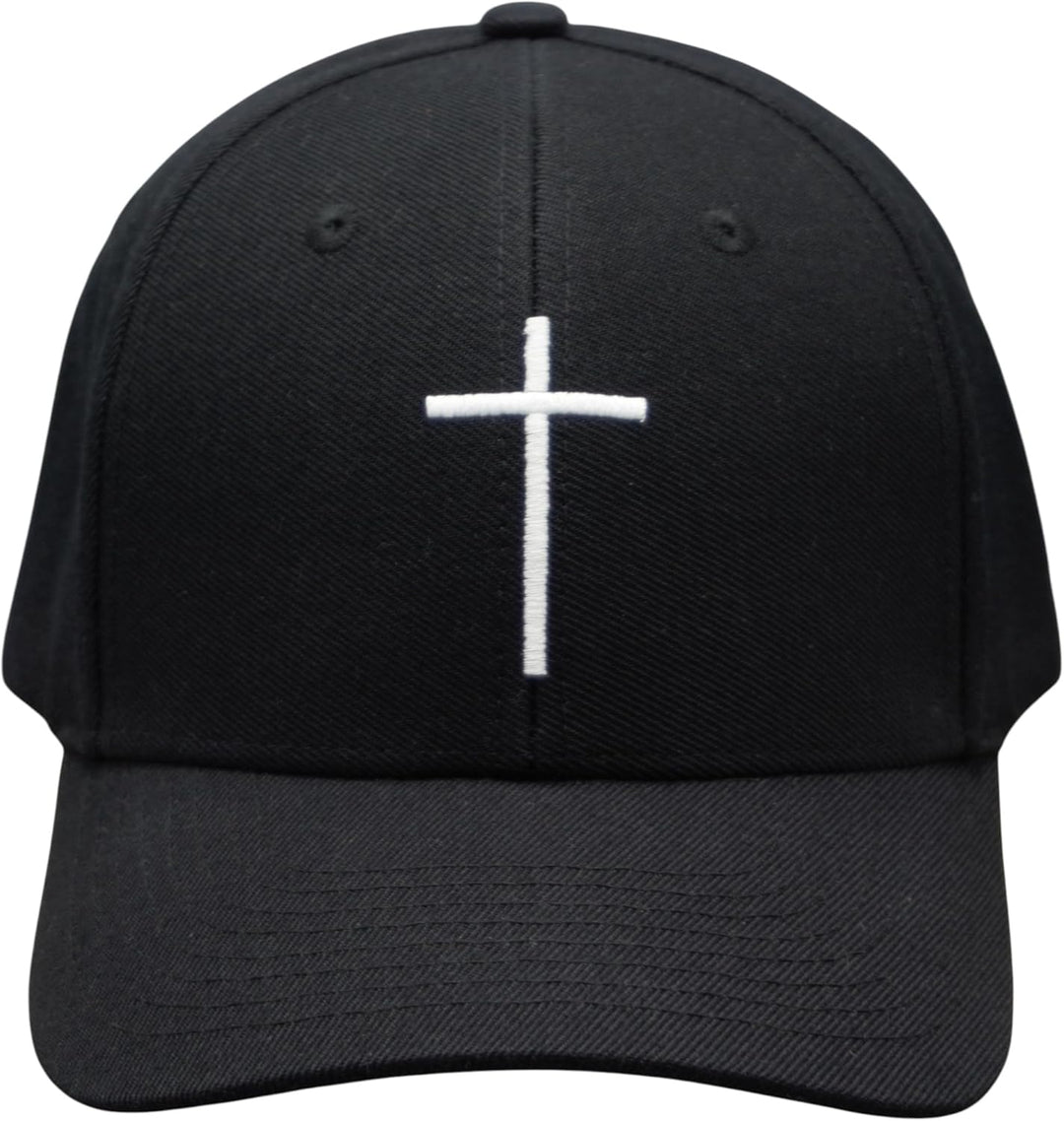 Bexxwell Baseball Cap schwarz mit Kreuz-Stickerei (optimale Passform, Kappe, Black, Baseballcap, Cro