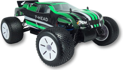 Amewi 22233 T-Head Truggy 4WD Brushed, Spielzeug, 1: 10 RTR, Grün