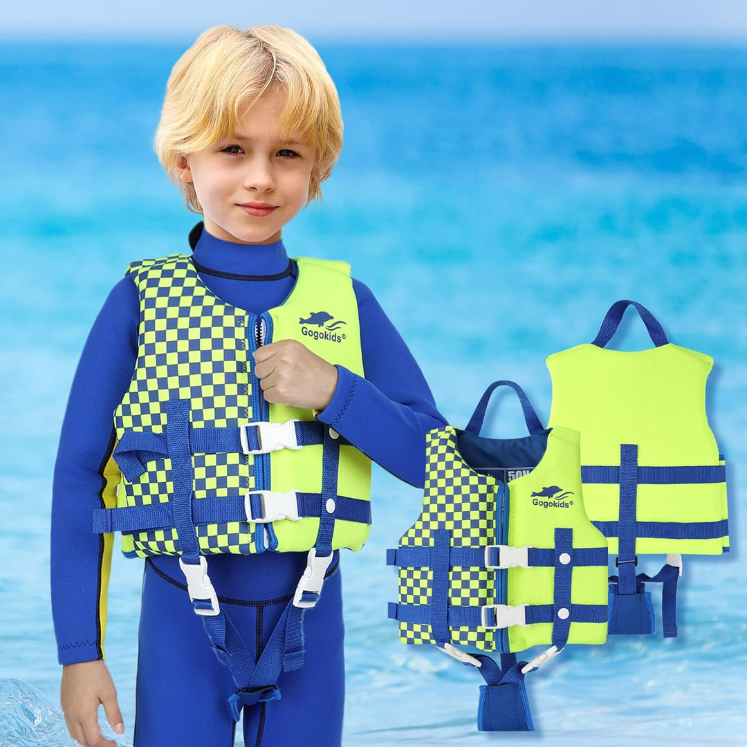 Kinder Schwimmweste Neopren Weste Schwimmjacke Kleinkinder Jungen Mädchen Bademode Schwimmen Jacke S