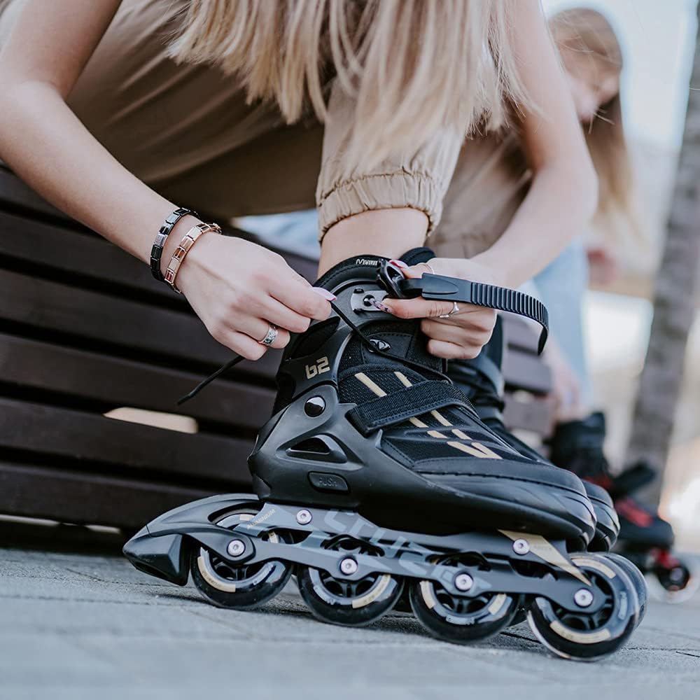 Movino Inline Skates | Cruzer B2/B3/Two | Verstellbare Rollschuhe | Damen Mädchen Jungen Inliner | I