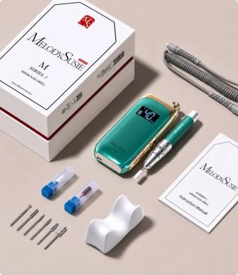 MelodySusie Professioneller elektrischer Nagelbohrer, wiederaufladbare Nagelfeilen für Acrylnägel, k
