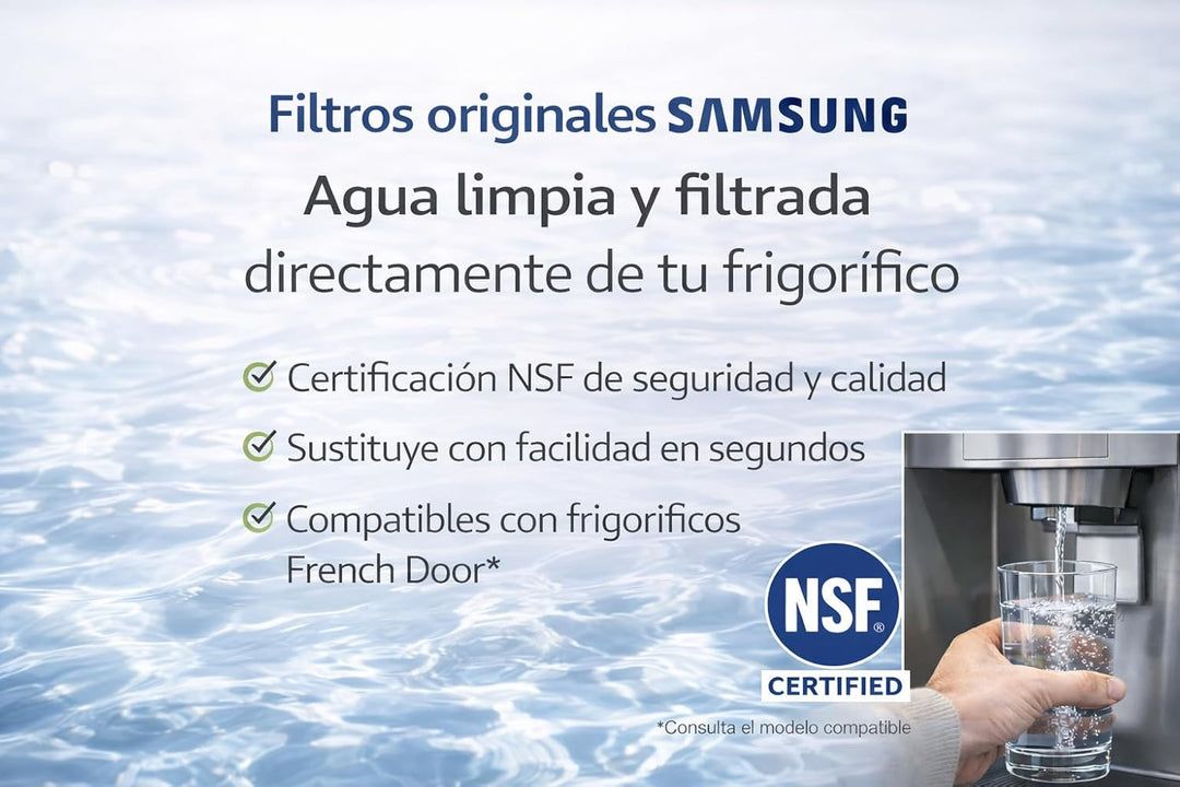 Recamania Kühlschrank-Wasserfilter, kompatibel mit Samsung French Door – DA97-17376B – NSF-zertifizi