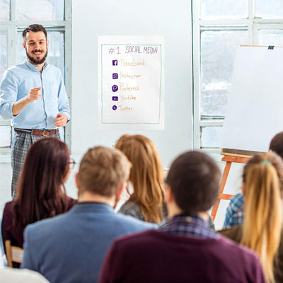 Elektrostatisch Selbsthaftende Whiteboard Folie von INNOX® - haftet magnetisch an allen Oberflächen