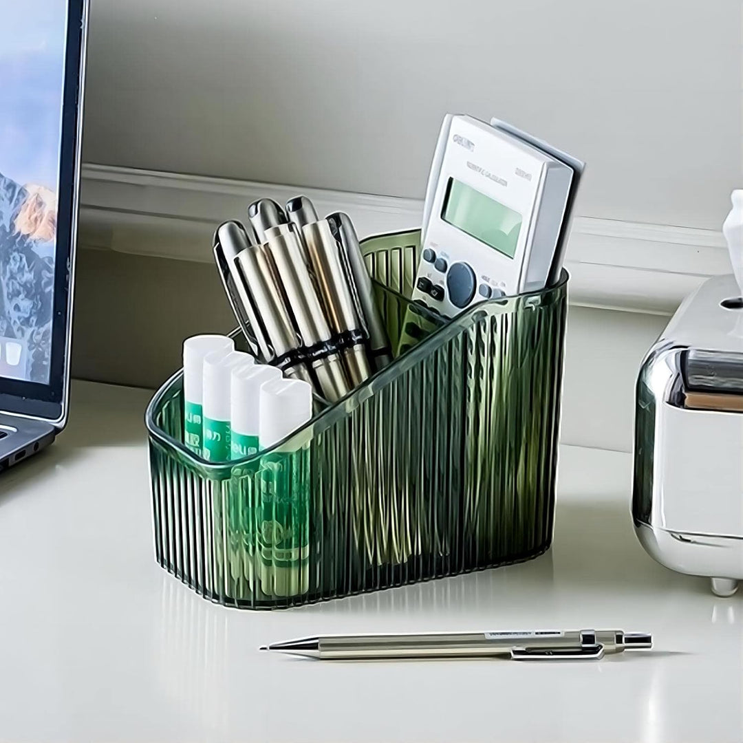 DASITON Make up Organizer,Kosmetik Organizer mit 3 Fächern,Acryl Kosmetik Aufbewahrung mit Grosser K