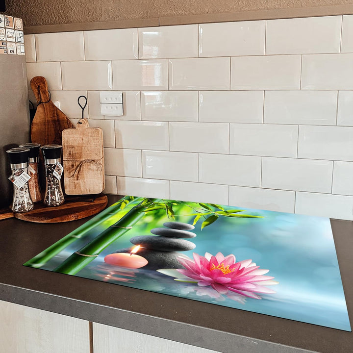 KitchenYeah© Herdabdeckplatte Einteilig Ceranfeld Abdeckplatte Küche Deko Ceranfeldabdeckung Herdabd