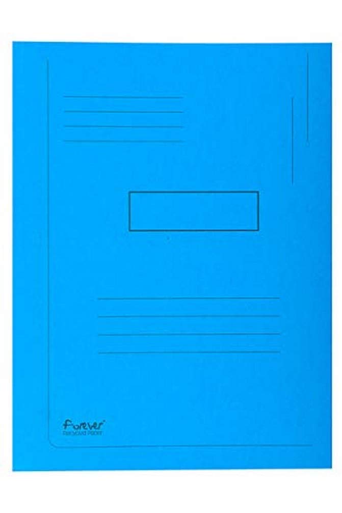 Exacompta 445006E Packung mit 50 Aktenmappen Forever, 2 Klappen (aus recyceltem Karton 280g/qm, umwe