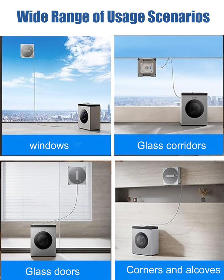 2 Stück W3 Omni Mikrofaser-Reinigungspad mit Halterungen für ECOVACS WINBOT W3 Omni Fensterputzrobot