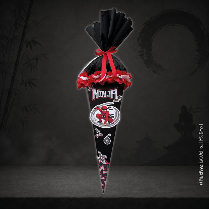 Generisch Schultüten Bastelset im Ninja-Design passend zum Ninja Yuma Ranzen von Step by Step