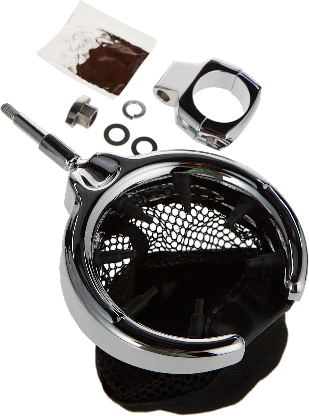 Kuryakyn Motorradlenker-Zubehör: Getränke-/Getränkehalter mit Gitterkorb, universell passend für Mot