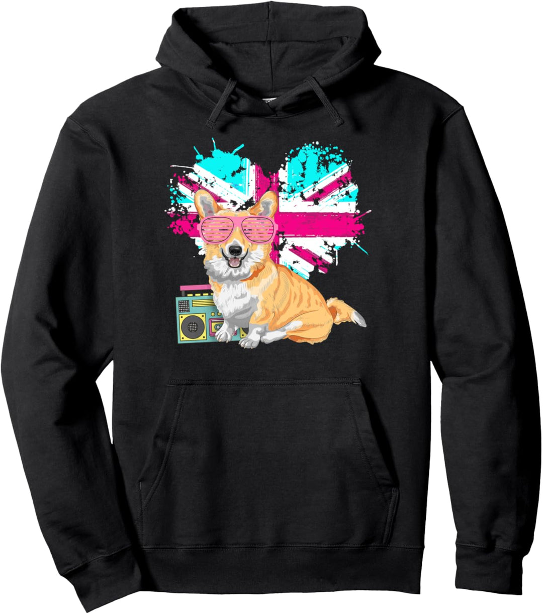 90er Jahre Pembroke Welsh Corgi For Rave Outfit & 1990er Jahre Fancy Dress Pullover Hoodie