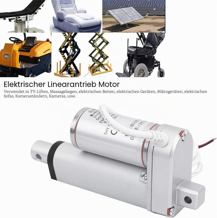 Elektrischer Linearantrieb Motor, Hebesystem Putter 100 Kg Last Linearmotor, 50 mm Hub Elektrozylind