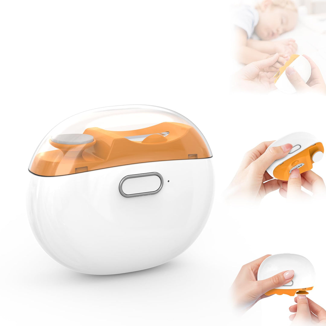 2026 Upgrade Elektrischer Nagelknipser, 2 in 1 Elektrische Nagelfeile Schneiden Feilen & Polieren, 2