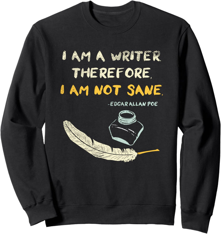 Edgar Allan Poe Fan, Grammar Police, lustiges Schriftsteller-Geschenk Sweatshirt