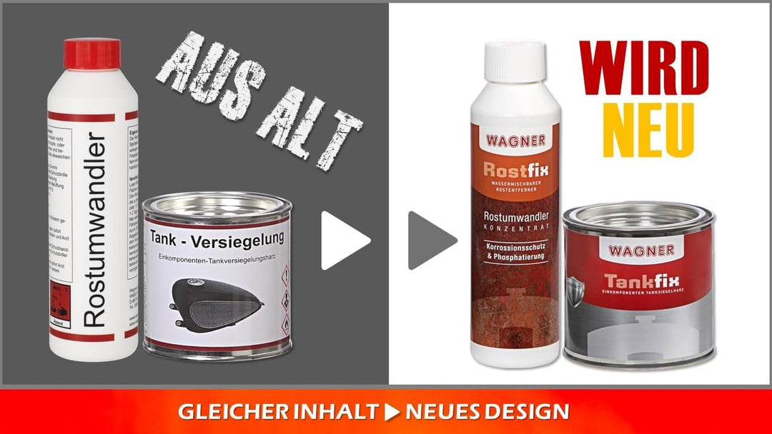 WAGNER Krad-Tankversiegelung Set - 071000 - bis 10 Liter-Tanks