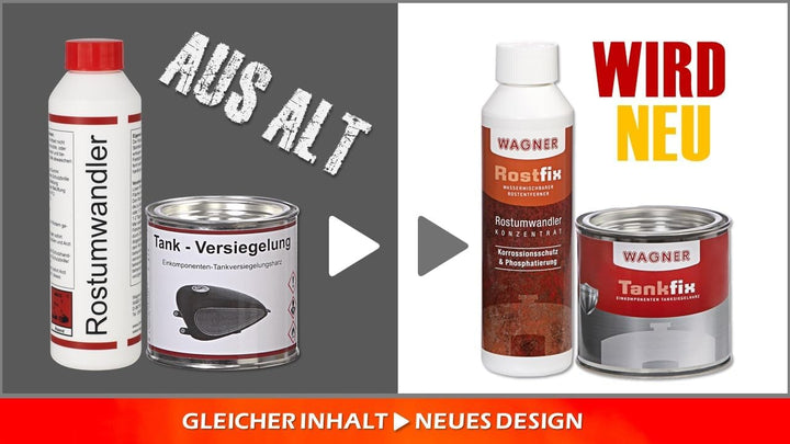 WAGNER Krad-Tankversiegelung Set - 071000 - bis 10 Liter-Tanks