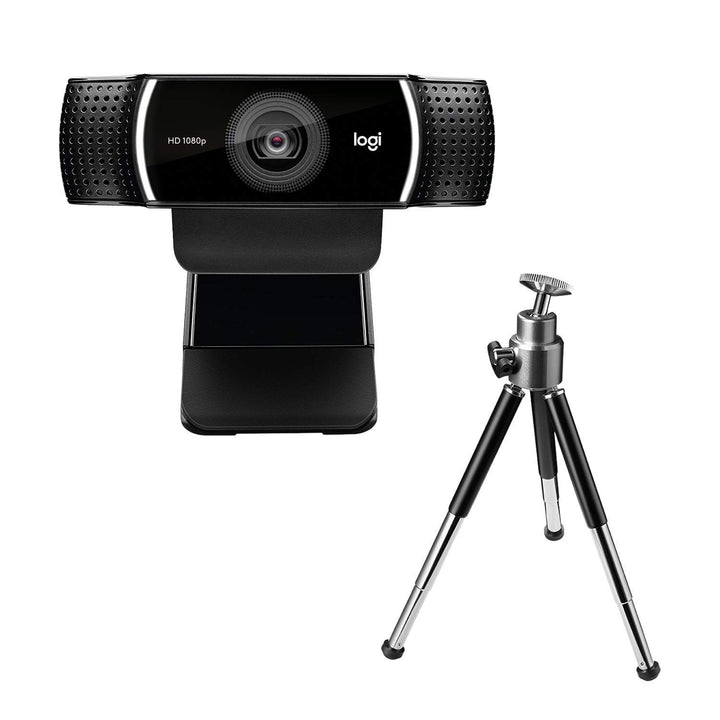 Logitech C922 PRO Webcam mit Stativ, Full-HD 1080p, 78° Sichtfeld, Autofokus, Belichtungskorrektur,