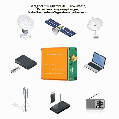Rauscharmer Verstärker mit 0,1 MHz und 6 GHz, Professionelles LNA-HF-Leistungsvorverstärkermodul mit