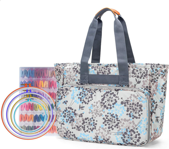 Yarwo Reisetasche für Kreuzstich Tool Kit, Aufbewahrungstasche für Stickerei Set, Tragetasche für St