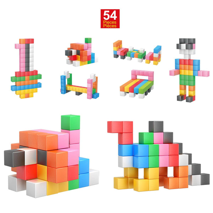PicassoTiles Magnetwürfel-Bausteine, 3 cm, 1,2 Zoll, 3 cm, Magnetwürfel, Konstruktionsspielzeug, päd