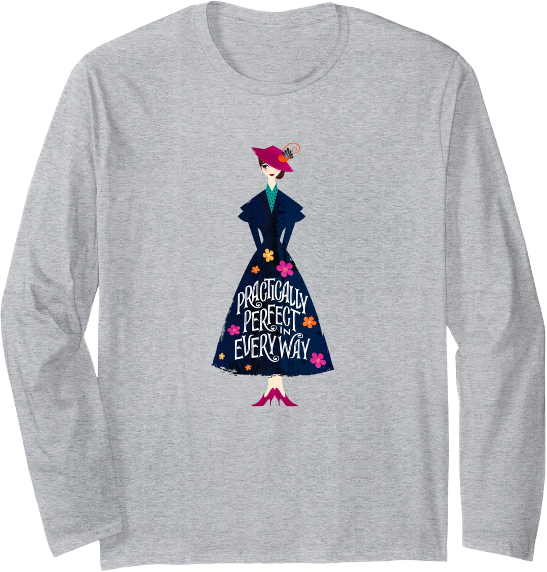 Disney Mary Poppins Returns Practically Perfect Langarmshirt