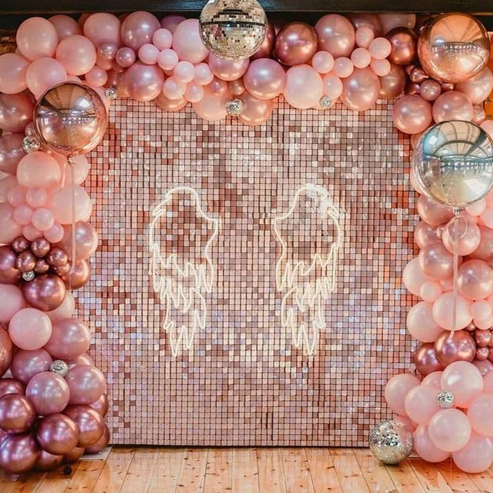 Kate Shimmer Wall Panels Pailletten Wand Rosa Pailletten Hintergrund Pailettenvorhang Party Panels f