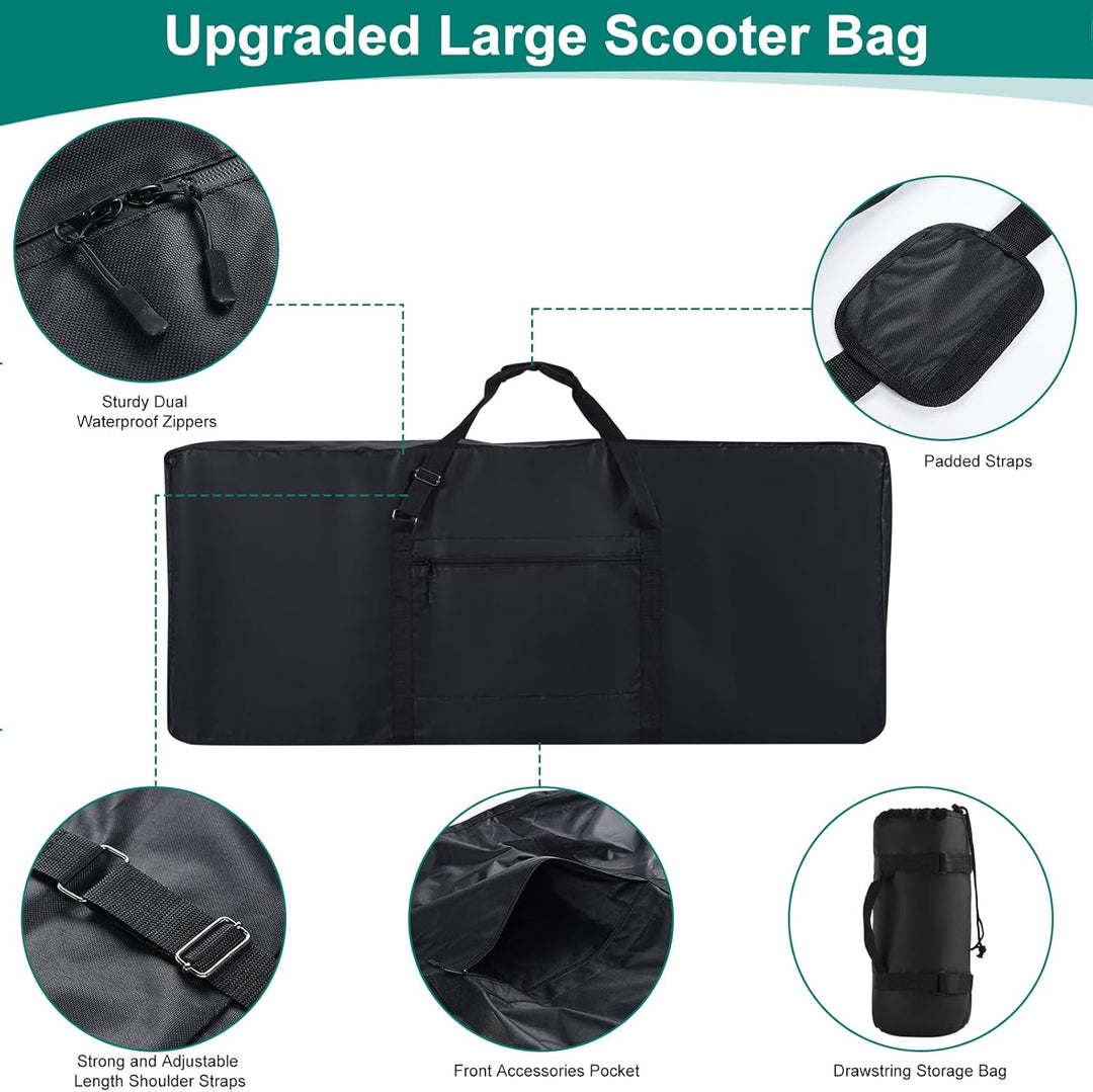Scooter Tasche,Verbessert 900D Oxford Tasche für E-Scooter Wasserdicht，Universell E Roller tasche mi