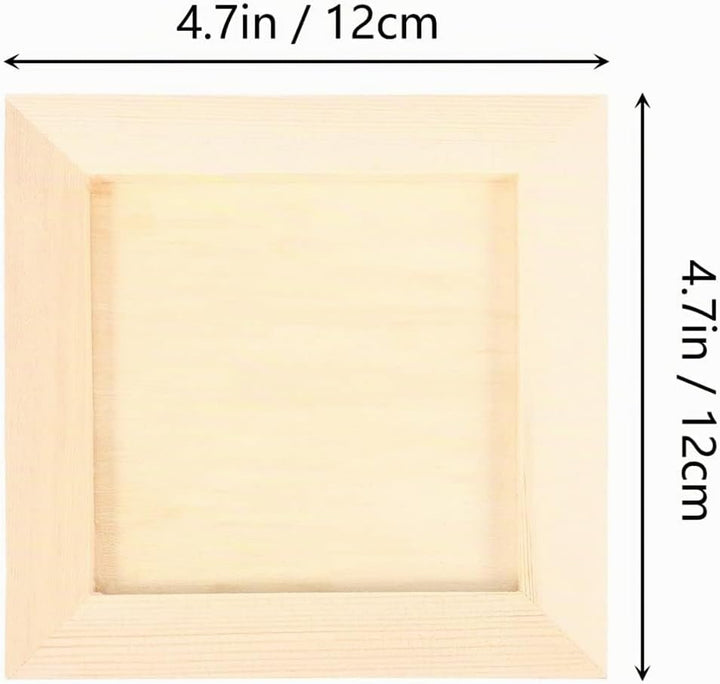 NUOBESTY Rustikale Bilderrahmen 18 STK Unlackiertes Holz Unlackiertes Holz Bilderrahmen DIY Holz Bil
