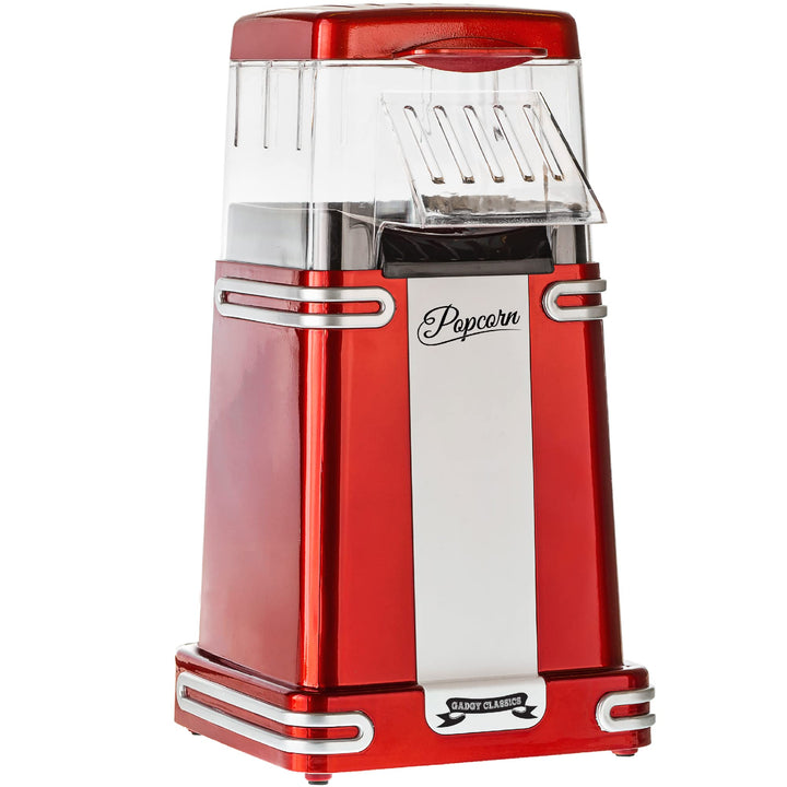 Gadgy Popcornmaschine Heissluft - Retro Popcorn Maker - Popcorn Maschine für Fettfreies Ölfreies Pop