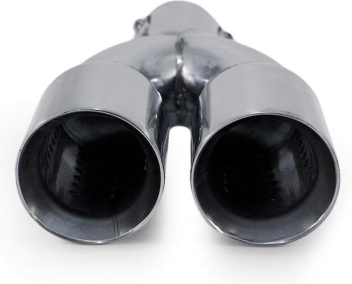 Doppel Auspuffblende Endrohr Auspuff Universell Schalldampf Doppelendrohr Sport Sportauspuff Blende