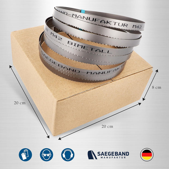 3er Pack Premium M42 HSS Bimetall Sägeband 1735 x 13 x 0,90 mm mit 6/10 ZpZ - Bandsägeblatt - Sägebl