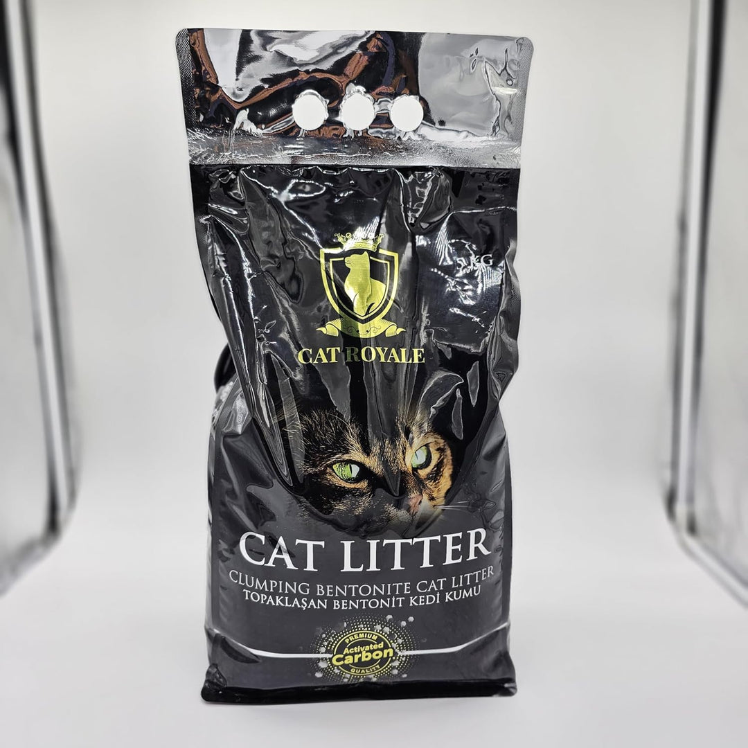Bentonit Katzenstreu 100% Natürlich Klumpstreu Active Carbon 25L(5 * 5L)