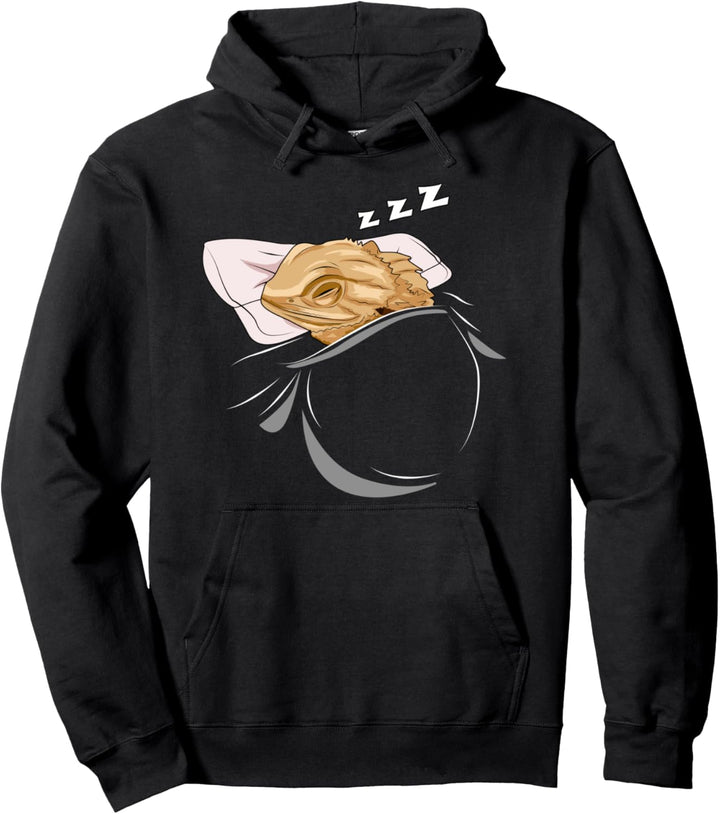 Bartagame schläft Schlummer Schlafanzug Oberteil Bartagame Pullover Hoodie