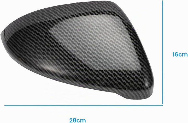1 Paar Auto Spiegelkappen für Golf 7,5G0 857 537 E,Konuooer Kohlefaser Rückspiegel Gehäuse für MK7 2