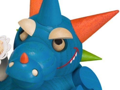 Seiffener Volkskunst | Kugelräucherfigur 12 cm | Räucherdrache | Räuchermännchen | Original Erzgebir
