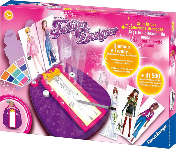 Ravensburger - Fashion Designer, Kreativspiel für Kinder, empfohlen ab 6 Jahren, Erstelle Deine eige