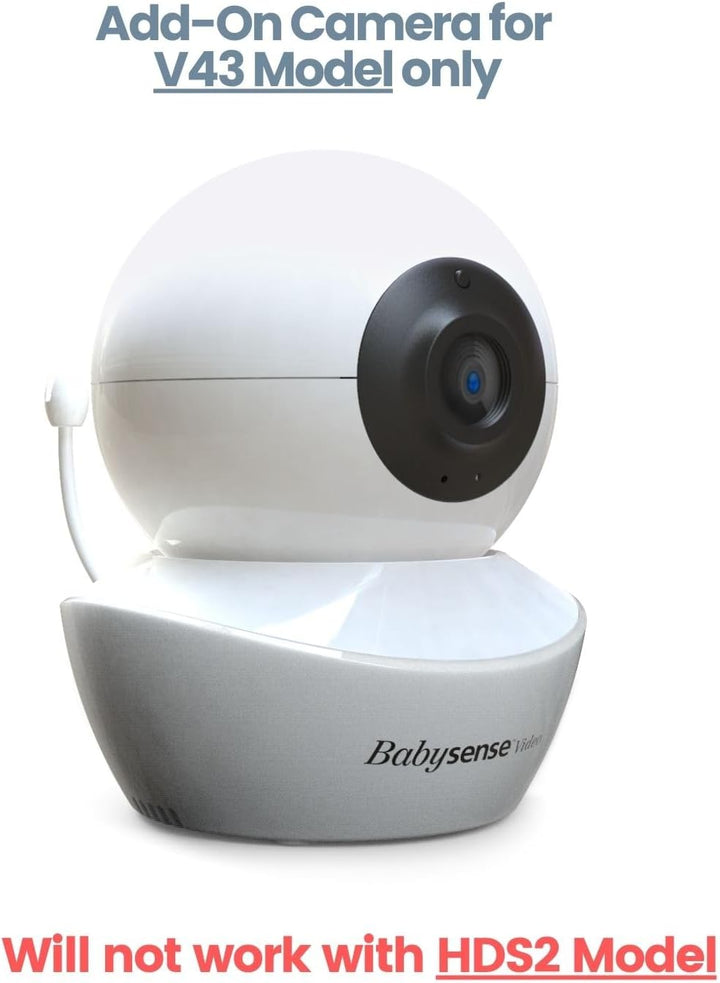 Babysense Zusatzkamera für Babyphone V43 (Diese Kamera ist Nicht für das Modell HDS2 geeignet)