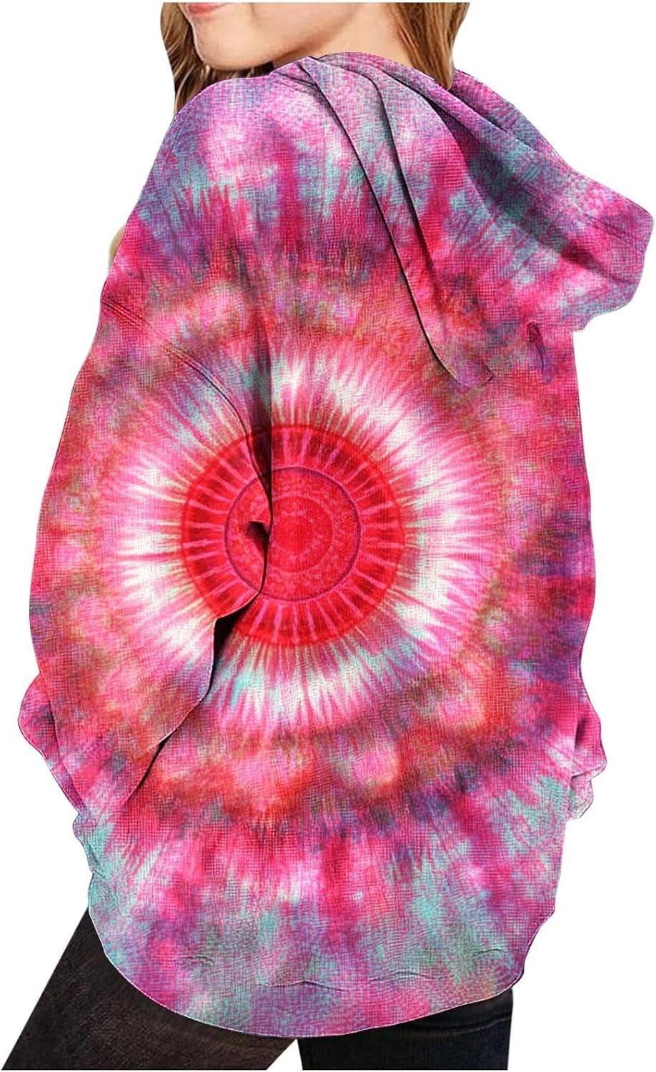 Mädchen Batik Hoodie Bedrucken Pullover Kawaii Kapuzenpullover Kinder Sweatshirt Oberteil Mode Stree