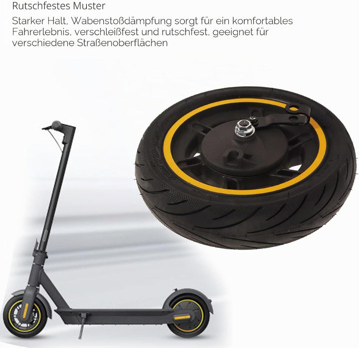 Elektroroller Vorderrad mit Trommelbremse für Ninebot Max G30, 10 Zoll 60/70‑6.5 E-Roller Vorderrad