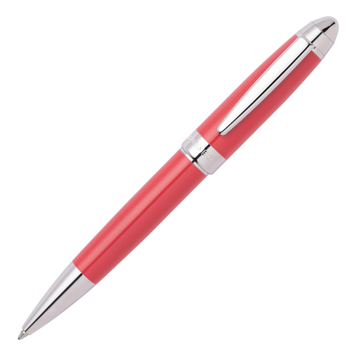 Hugo Boss Kugelschreiber Icon Camel/Chrome aus Messing hergestellt, Farbe: Rot, Abmessungen: 12 x 13