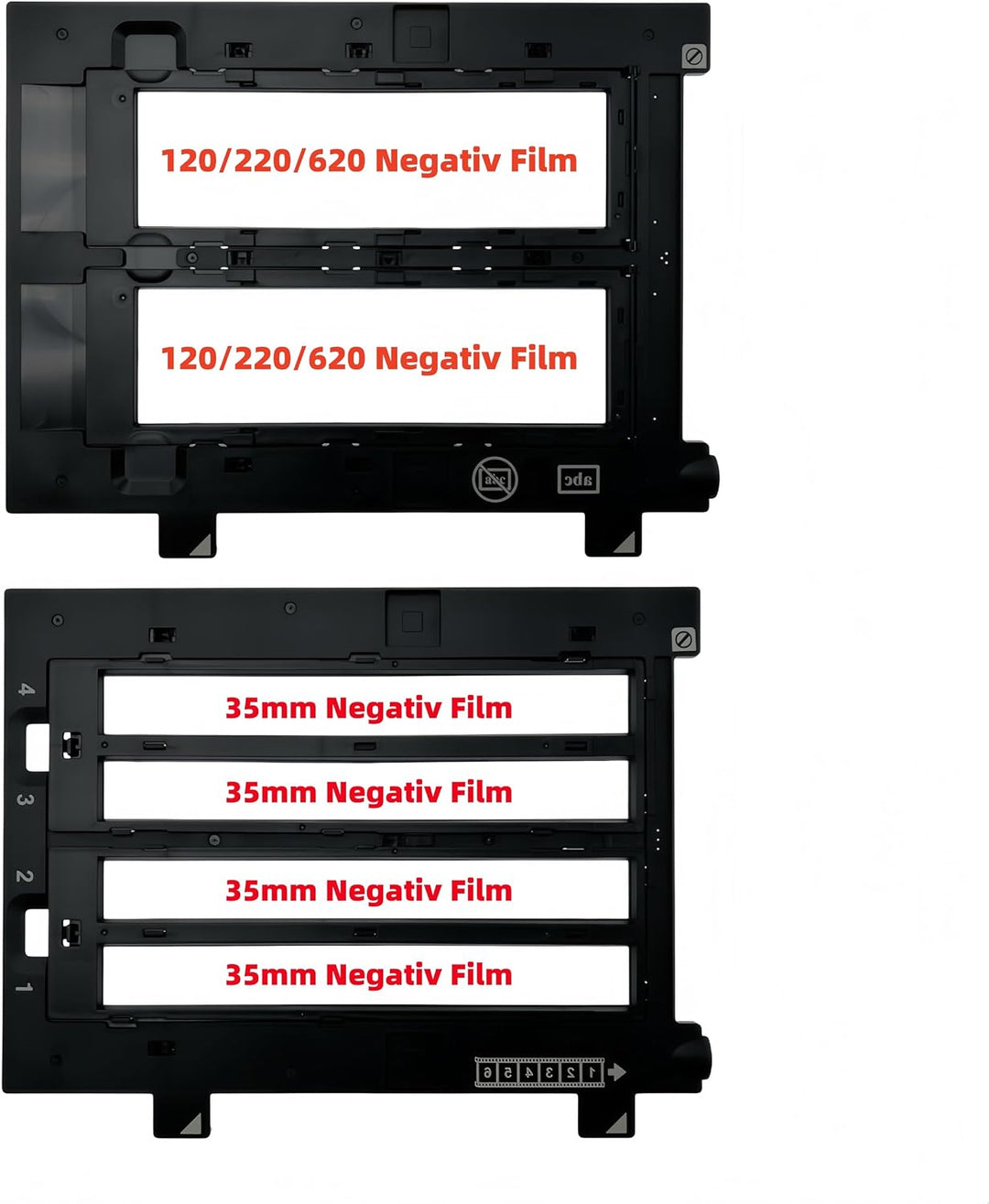 120 220 &amp; 135 35mm Scanner Mittelformat Filmhalter Negativ Positiv Fotohalter Kompatibel mit Epson P