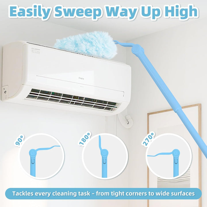 37 Stück für Swiffer Staubmagnet Nachfüllpack Set, 360° Einweg Magnet Staubwedel für Swiffer Duster,