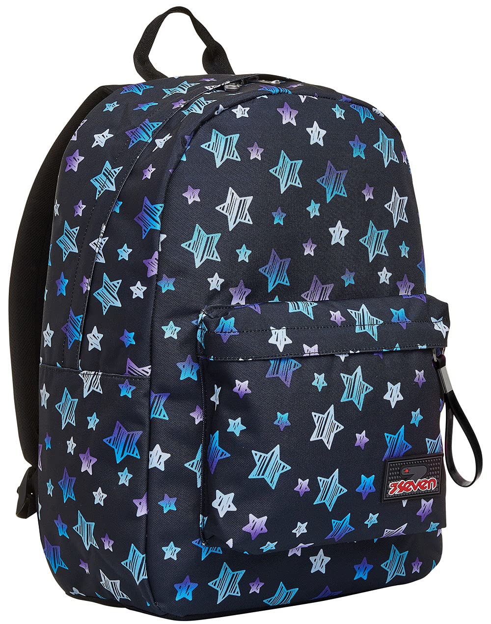 RUCKSACK ISCHOOLPACK SEVEN STAR PLAN Geräumige Schultasche für Teenager, Mädchen und Jungen, mit Lap