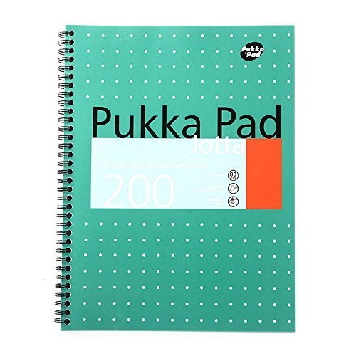 Pukka Jotta Spiralbuch (Format A4) Metallic, (Pack of 2), (Pack of 2)