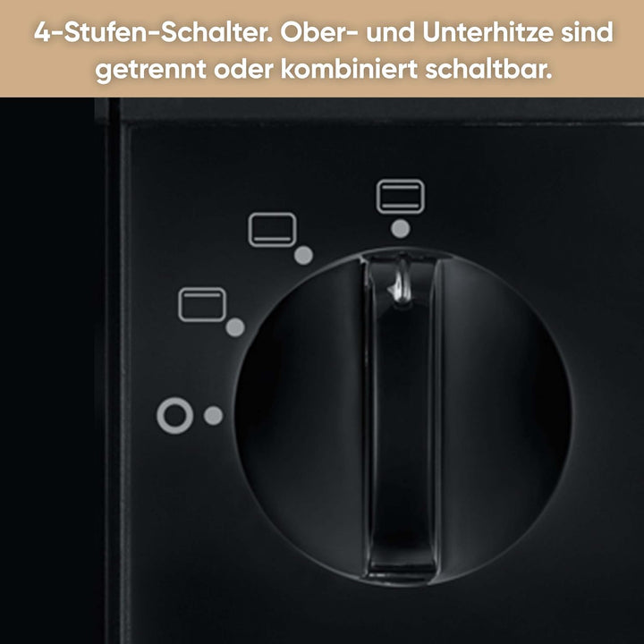 SEVERIN TO 2052 Back- und Toastofen (800 W, Inkl. Grillrost und Backblech, 9 L) silber