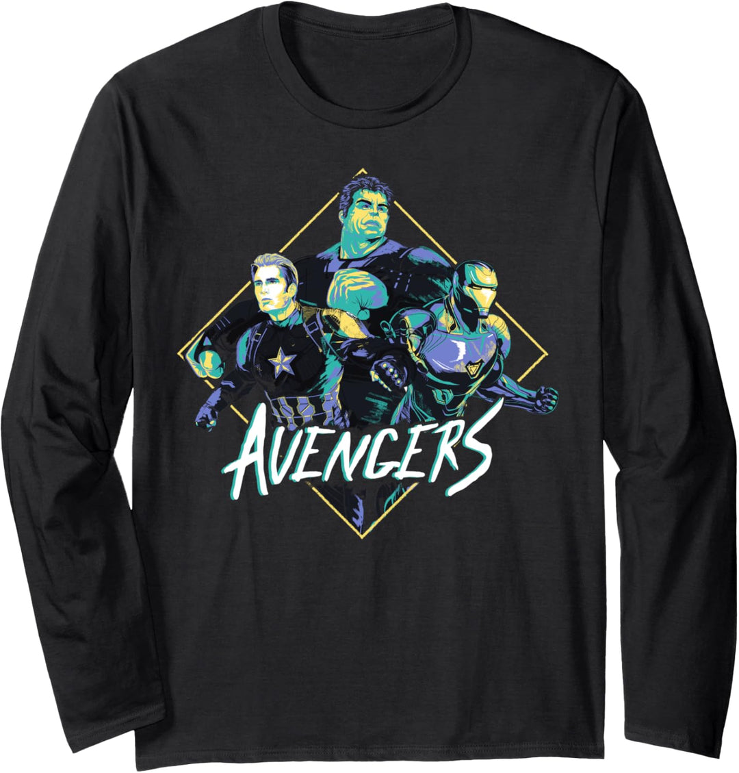 Marvel Avengers: Endgame Hulk Iron Man Captain America Trio Langarmshirt