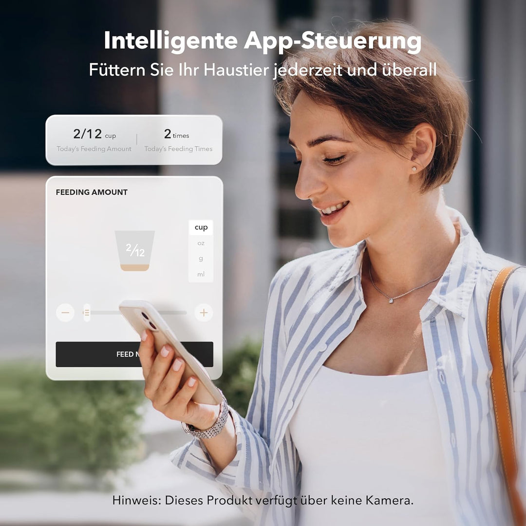 PETLIBRO 5G Wi-Fi Futterautomat für 2 Katzen und Hunde mit APP, WLAN-Haustierfutterspender, Automati