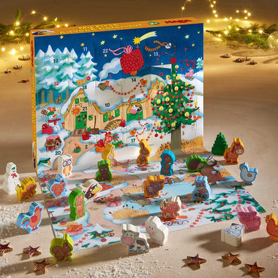 HABA 304902 - Mein erster Adventskalender Bauernhof, für Kinder ab 2 Jahren, Bauernhof