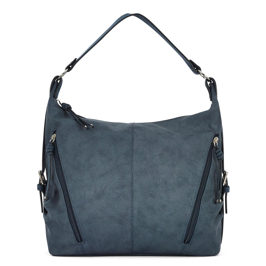 TOM TAILOR bags Caia Damen Hobo Bag Schultertasche 37 x 14 x 30 Dark Blue, 37 x 14 x 30 Dark Blue