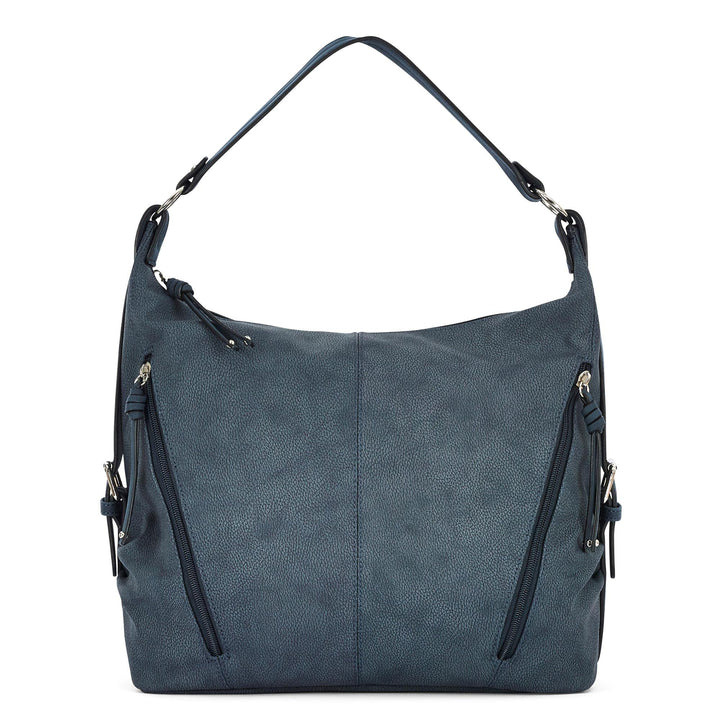 TOM TAILOR bags Caia Damen Hobo Bag Schultertasche 37 x 14 x 30 Dark Blue, 37 x 14 x 30 Dark Blue