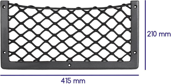 alca® Ablagenetz L Innenraum Camping Travel 41,5 x 21 cm Universal schraubbar & klebbar
